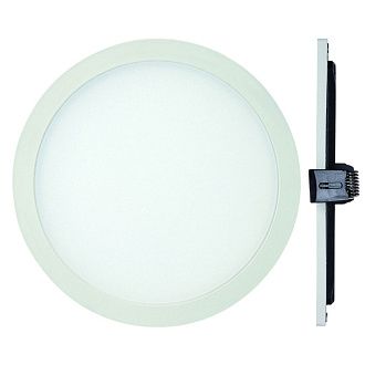 Светильник встраиваемый 14,5*2,5 см, вр 13 см, *LED*12W, 4000K, Mantra Saona MANC0181, матовый белый