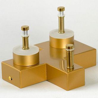 Настенный светильник 24 см, 10W, 4000K, Lussole Moore LSP-7444, матовое золото