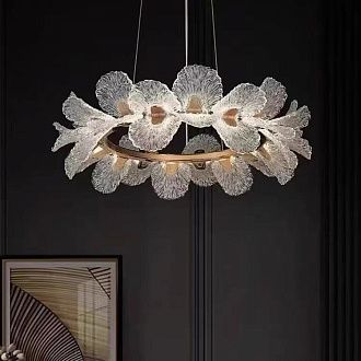 Люстра 8856-800, D800*H200 LED, 144W, 3000/4000/6000K, Alva Donna, золото/шампань