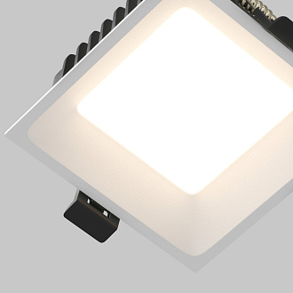 Встраиваемый светильник Downlight 9*9*4,5 см, 8W, 3000-4000-6000K 120° Maytoni Technical Okno DL056-8W3-4-6K-W белый, вр 8*8 см