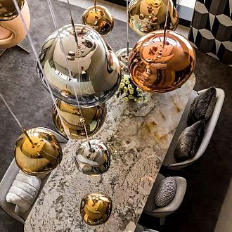 Подвесной светильник Tom Dixon Melt Pendant Silver D50 50*50* см, 1*E14*40W, ImperiumLoft 40.2599, Серебристый