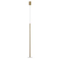 Подвесной светильник *10*83 см, 1*LED*3W, 4000K, Loft It Reed 10358/830 Disk AB, Матовая латунь+песочный черный