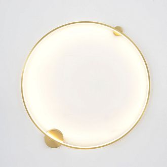 Настенный светильник 91 см, 35W, 3000-6000K, Crystal Lux REAL AP35W LED BRASS, латунь