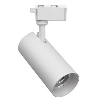 Трековый однофазный светильник 7 см, 30W, 6000K, Favourite Practica 4866-1U, белый
