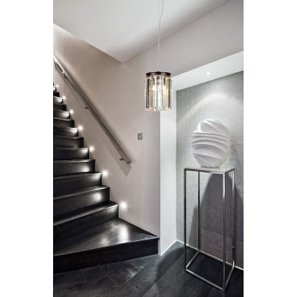 Подвесной светильник Divinare 3001/01 SP-1 Nova, черный/золото/прозрачный