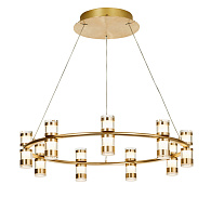 Подвесная люстра 60*180 см, 27W, Favourite Ampullen 4323-9P золото, прозрачное стекло, матовое золото