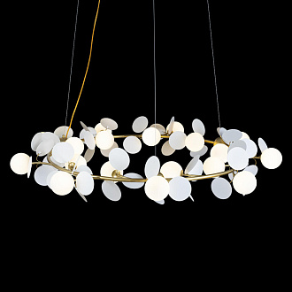Подвесная люстра Loft IT Matisse 10008/1300 white, диаметр 130 см, золото-белый