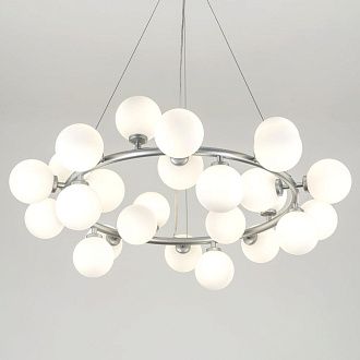 Подвесной светильник 80*30/120 см, 25xG9 MODESTYLE MS.6033.25 SL серебро
