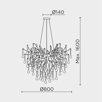 Подвесная люстра MODESTYLE MS.2105.800 SL