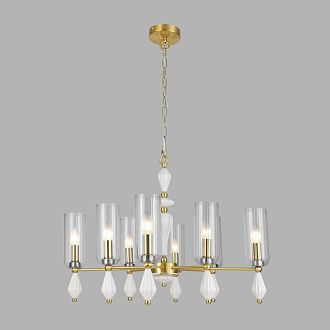 Подвесная люстра 75 см, Lumion Neoclassi Galana 8428/8, латунь