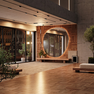 Светильник 22 см, 12W, 3000K, Grid Maytoni Basis TR084-1-12W3K-B, черный