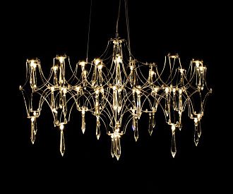 Светильник 63 см, 18W, 3000-6000K, Kink Light 07882-63,33(21), золото