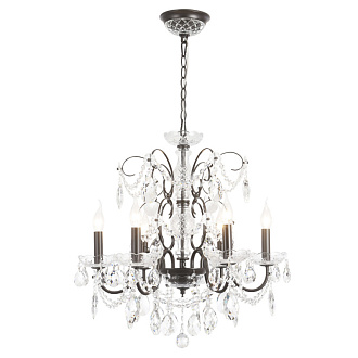Светильник 60 см, Crystal Lux ODELIS SP6 BROWN, коричневый кофейный