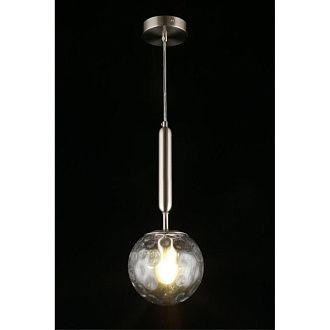 Подвесной светильник 15*50-150 см, 1*E27, 60W, Aployt Lora APL.728.16.01, никель