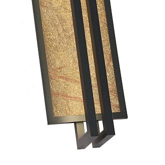 Бра 12,5*16*90 см, 35W, Favourite Tallar 4441-2W матовый черный/красный песчаник
