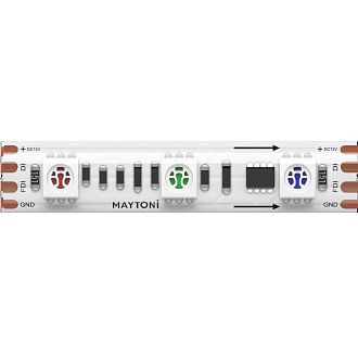 Светодиодная лента 12V 5050 14,4Вт/м RGB 5м IP 65 201243, 500 см, Maytoni SPI 201243, цена за метр, катушкой по 5 м
