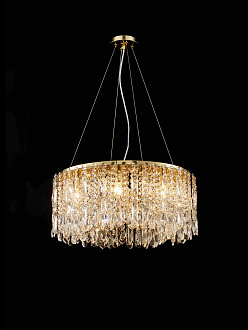 Люстра 600*250, 8*E14, 40W NewRgy Cristallo M30-ф600*H250 H GOLD, H GOLD
