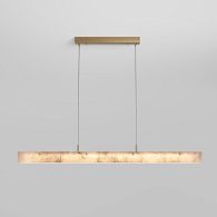 Подвесной светильник 120 см, 40W, 3000K, Eurosvet 604053 LED, латунь-алебастр