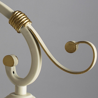 Люстра Arte Lamp A4577PL-3WG, диаметр 61 см, белый с золотом