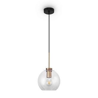 Светильник 20 см, Freya Bravis Market FR8002PL-01BS, латунь-черный