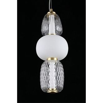 Подвесной светильник 17*80-170 см, 1*LED, 29W, 3000K, Aployt Simonet APL.318.06.29, латунный