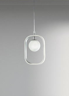 Подвесной светильник Maytoni Avola MOD431-PL-01-WS белый-серебро