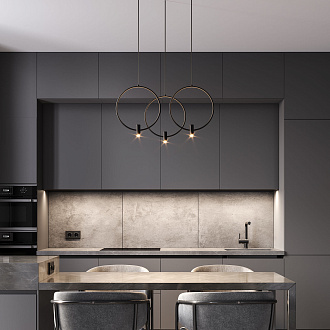 Светильник 60 см, 18W, 4000K, Eurosvet 50257/3 LED, черный