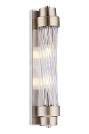 Бра L100 x W80 x H420, мм, 2*40W (80W), SN (Сатин+Никель) NewRgy W9218R/2 SN+CL