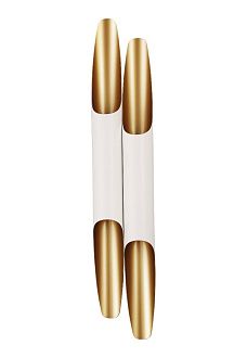 Бра 12**60-60 см, 4*GU10*50W, Crystal Lux Sonata CLT 332W4-V2 WH-GO, Белый/Золото