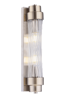 Бра L100 x W80 x H420, мм, 2*40W (80W), SN (Сатин+Никель) NewRgy W9218R/2 SN+CL