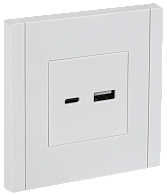 Розетка USB A+C 18Вт FP251 белый IEK FORTE&PIANO, FP-U22-018-K01