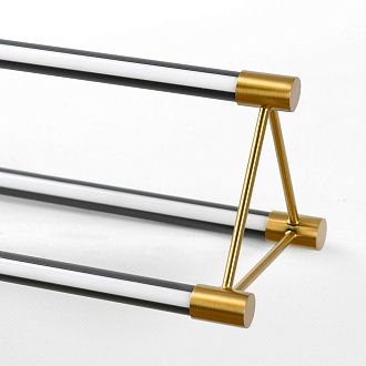 Линейно-подвесной светильник *105*35-150 см, 1*LED*40W, 4000K, Lussole Hidalgo LSP-7439, черный