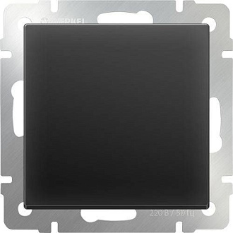 WL08-SW-1G-C / Перекрестный переключатель одноклавишный (черный матовый), 4690389073618