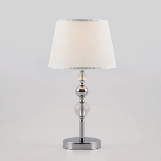 Настольная лампа с абажуром 25 см Eurosvet Sortino 01071/1 хром