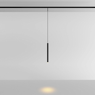 Трековый подвесной светильник 1,8*31 см, LED 3W 2700K Maytoni Technical Accessories for tracks Levity Skim TR191-1-3W2.7K-M-B черный