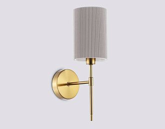 Бра с абажуром 19*11*34- см, 1*E14*40W, K, Ambrella Light High Light LH72385, латунь