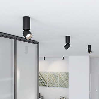 Светильник накладной светодиодный Elektrostandard Spot 8W 4000K 25106/LED, черный
