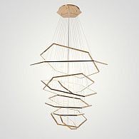 Подвесная люстра Vesanto Cameron Design House D40+50+60+70+80+90+100+110+120+150 **500 см, 10*LED*100W, 4000K, ImperiumLoft 40.2477, Золотистый