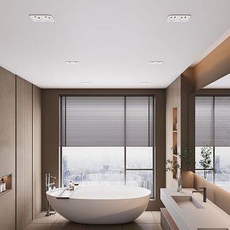 Светильник встраиваемый Tetro 10W 4000K белый IP44 15277/LED Elektrostandard  4690389217920, a071315