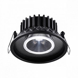 Встраиваемый светильник 11 см, 15W, 4000К, Novotech SPOT 358790, вр 9,5 см