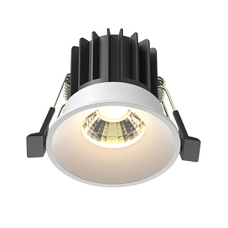 Встраиваемый светильник 6*6*5,3 см, LED, 7W, 3000К, Maytoni Technical ROUND DL058-7W3K-W белый, вр 5,4 см