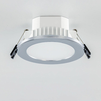 Светильник встроенный 11*4,2 см, LED*7 W, 3000-5500-4000 К, Хром Citilux Акви CLD008111V, вр 9 см