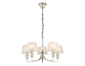 Подвесная люстра с абажурами **74- см, 5*E14*40W, K, Ambrella Light High Light LH71214, золото