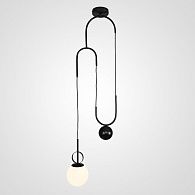 Подвесной светильник NEWTON BLACK 35*35*220 см, 1*E27*60W, ImperiumLoft newton-black01, Чёрный