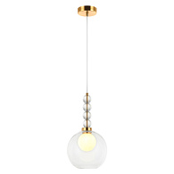 Светильник подвесной 22*22*46/150 см, 1*G9 LED  Бронза Stilfort Designo 2166/05/01P