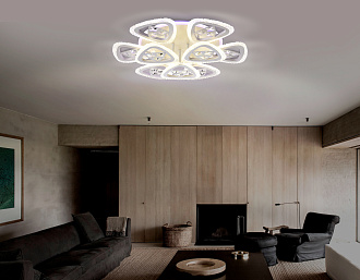 Светильник 60*60*13 см,  105W, 3000К, белый Ambrella Acrylica Ice FA2921