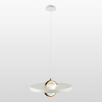 Подвесной светильник 35*35 см, 1*led*6W 3000K Lussole Ketchikan LSP-7199 белый