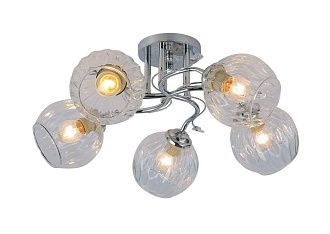 Люстра L520 x W520 x H220, мм, 5*40W (200W), CHROME (Хром) Rilon 06468/5 CHROME