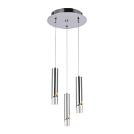 Подвесной светильник 20*20*100 см, LED 15W, 4000K, Хром MODELUX ML.3317.3