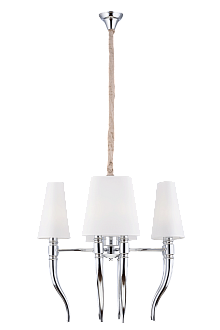 Люстра Ø620 x H610(1300), мм, 8*40W (320W), CHROME (Хром) NewRgy 8657/8CR CHROME